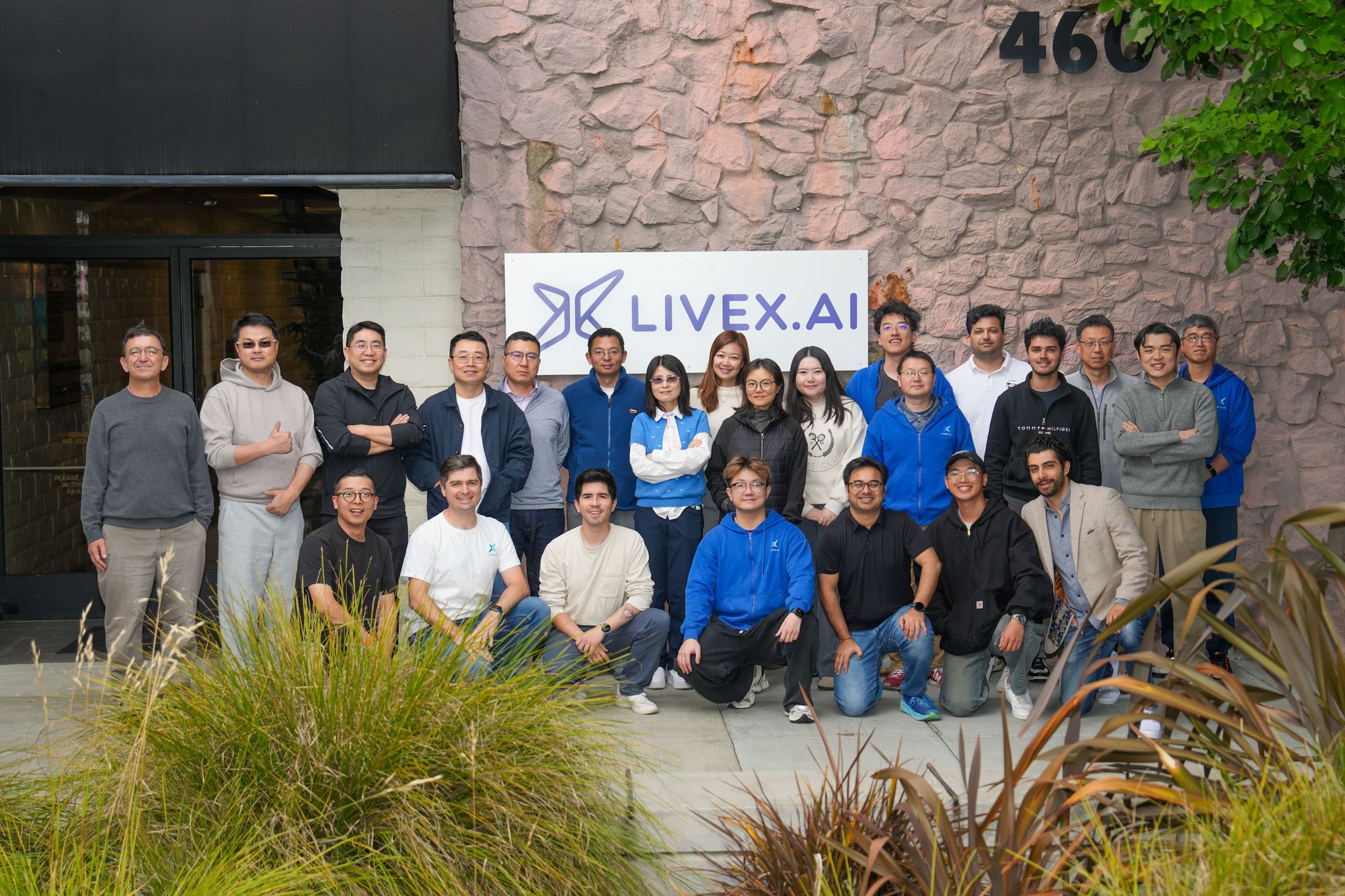 The LiveX team gathered outside