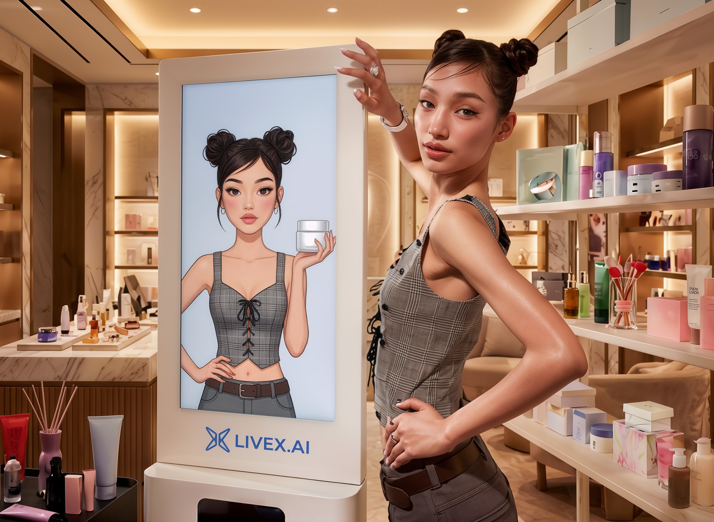 Physical AI customer interaction interface